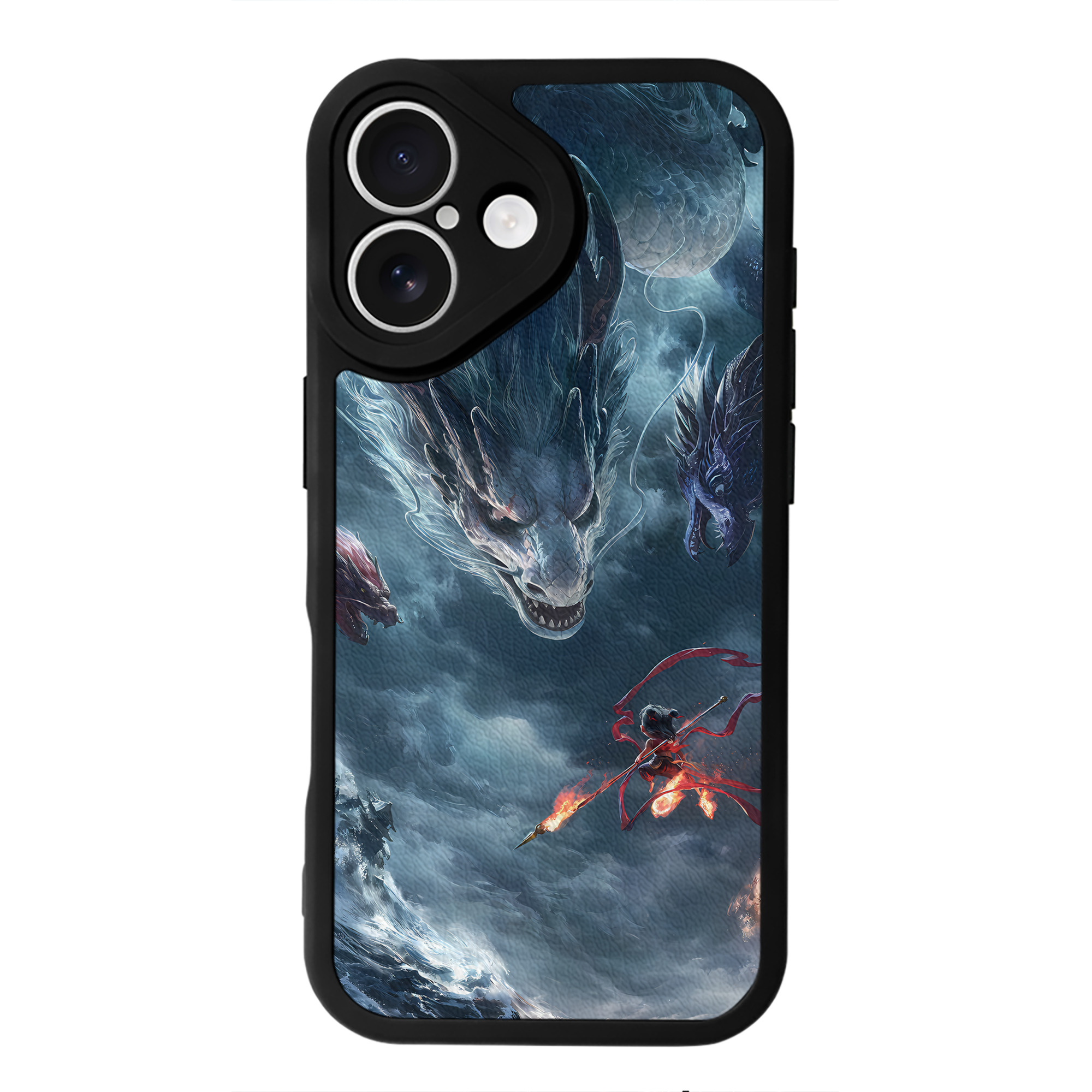 （画像用） Ne Zha 2 ナタ 魔童の大暴れ 【iPhone 16シリーズ対応】シリコンスマホケース（レザー調） 材質：シリコン